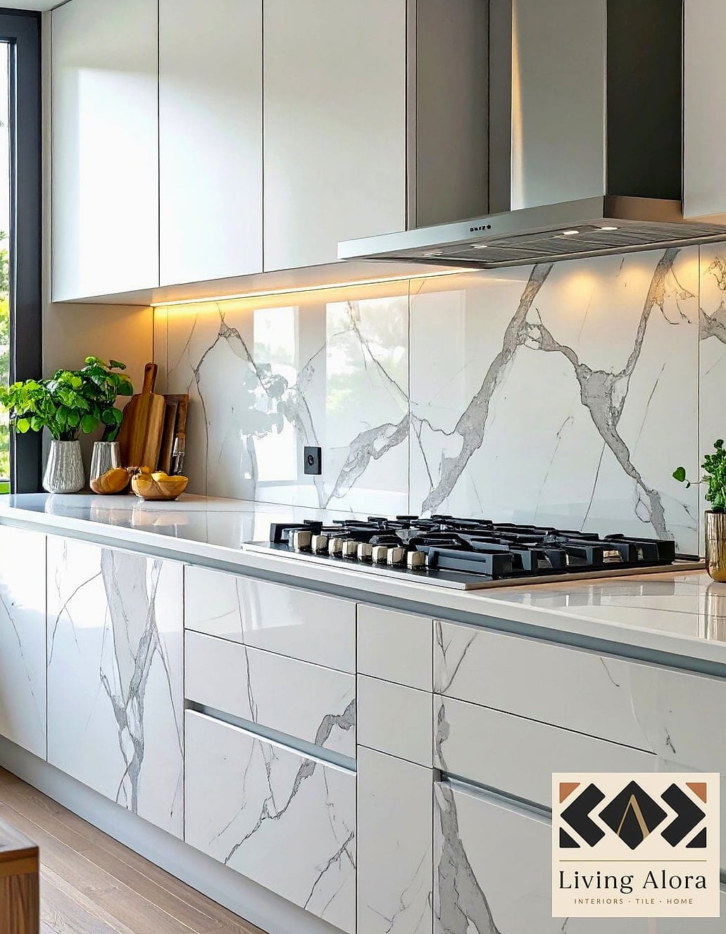 18 Modern Backsplash Ideas That Designers Keep Coming Back To 15 Large Format Slab Tile for a Seamless Look