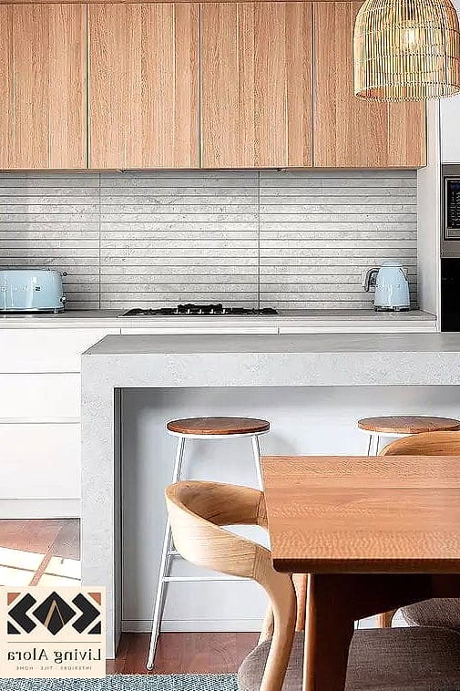17 Modern Limestone Backsplash Ideas That Prove This Trend Is Here to Stay 16 Large-Format Limestone Panels for a Seamless Look