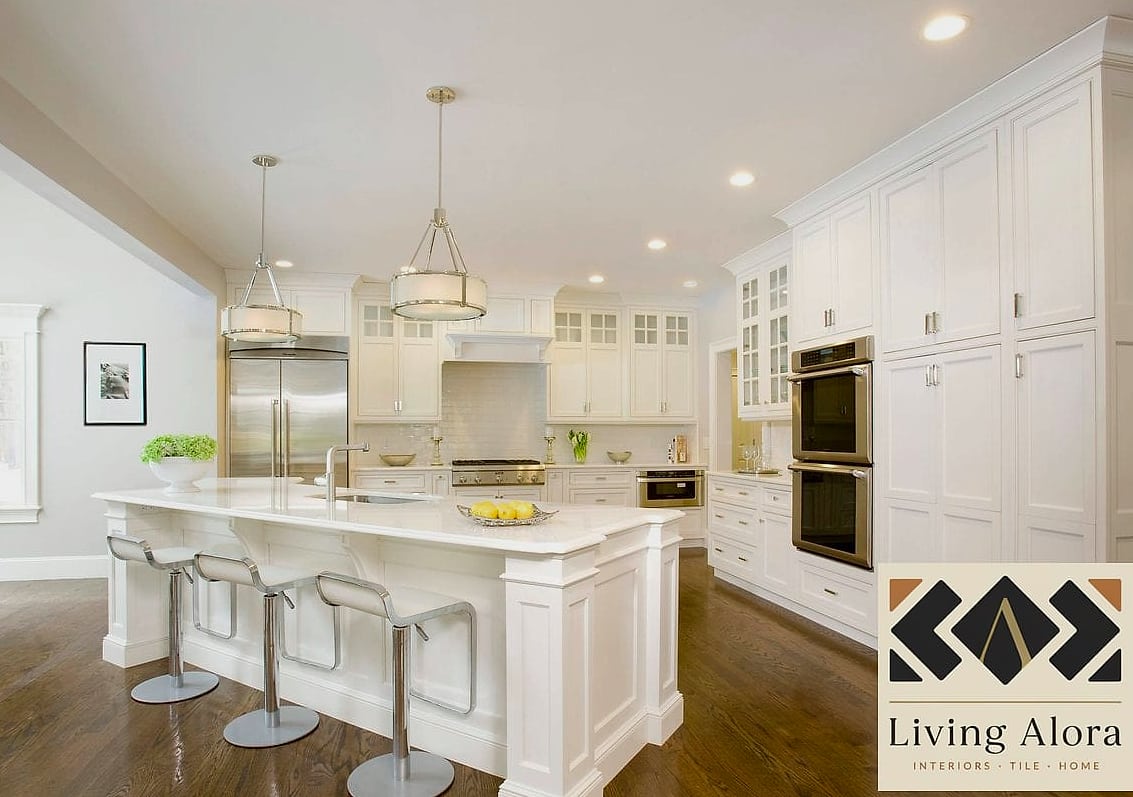 22 White Kitchen Ideas That Work in Any Size Home 16 Large Kitchen Islands