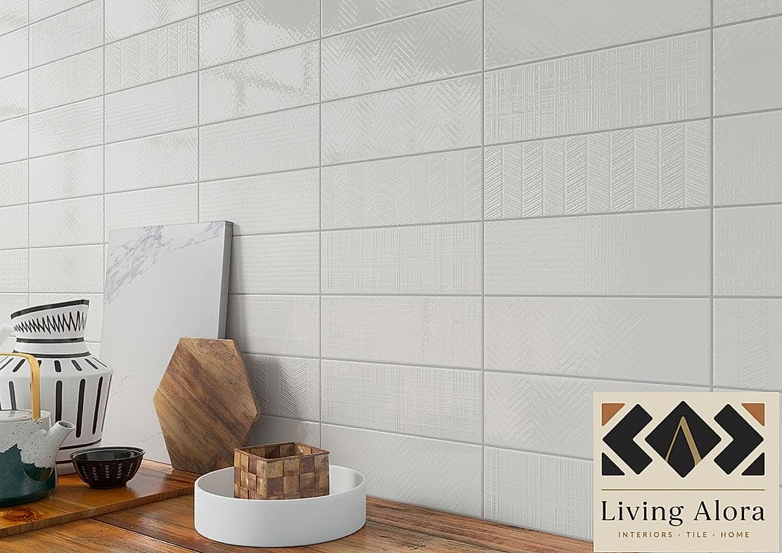 Large Subway Tile Stacked Vertically