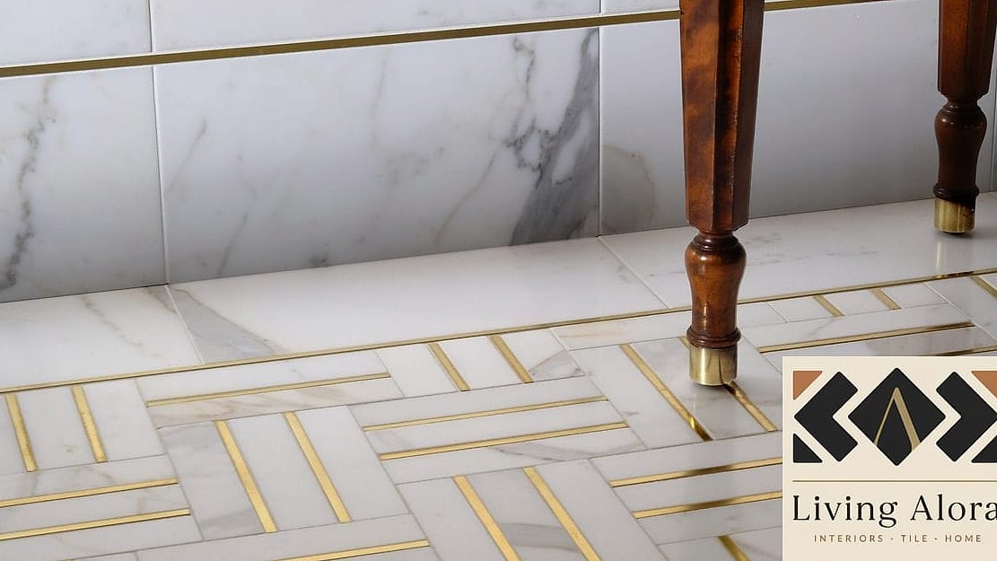 Marble and Brass Inlay Combo