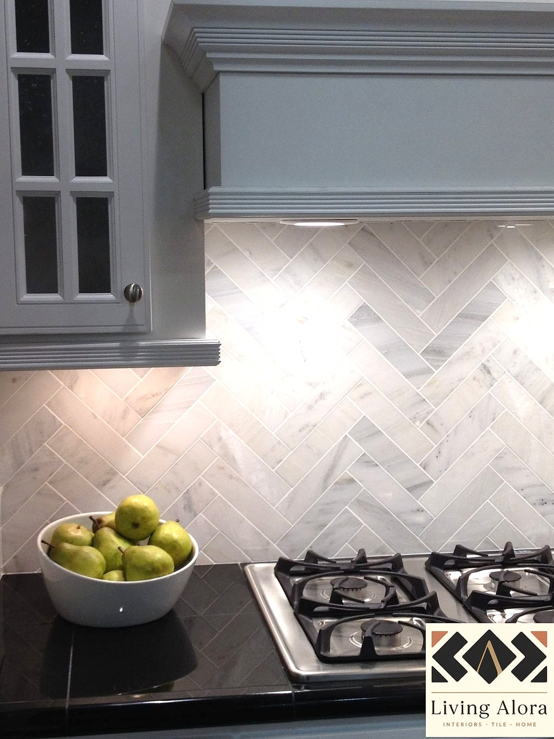 Marble Herringbone for a Luxe Look