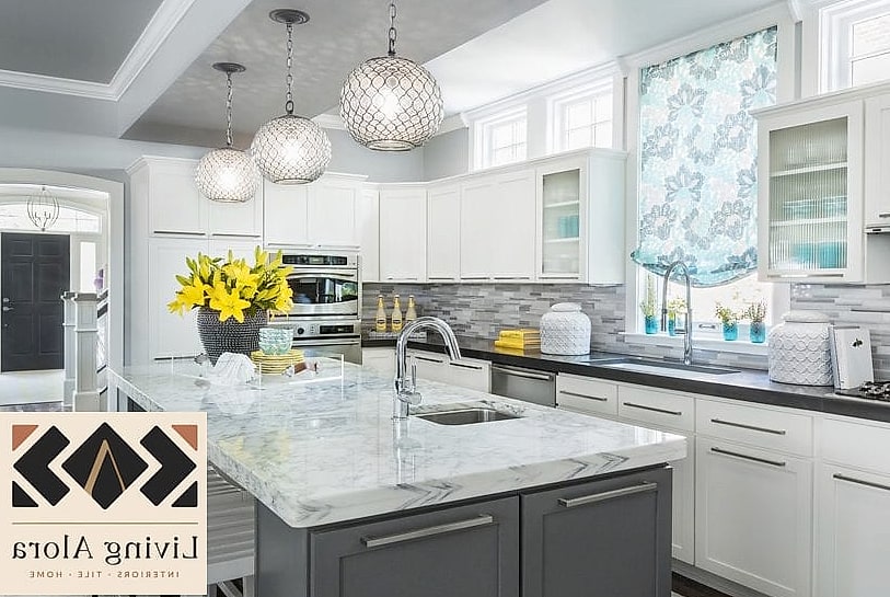 Marble Mosaic Island Wrap