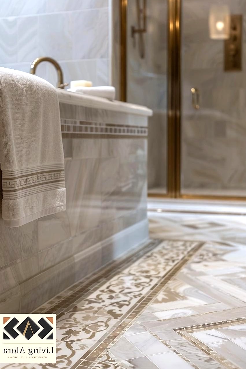 30 How to End Tile Ideas Trending on Pinterest This Year 15 Marble Tile Ending at a Mitered Edge