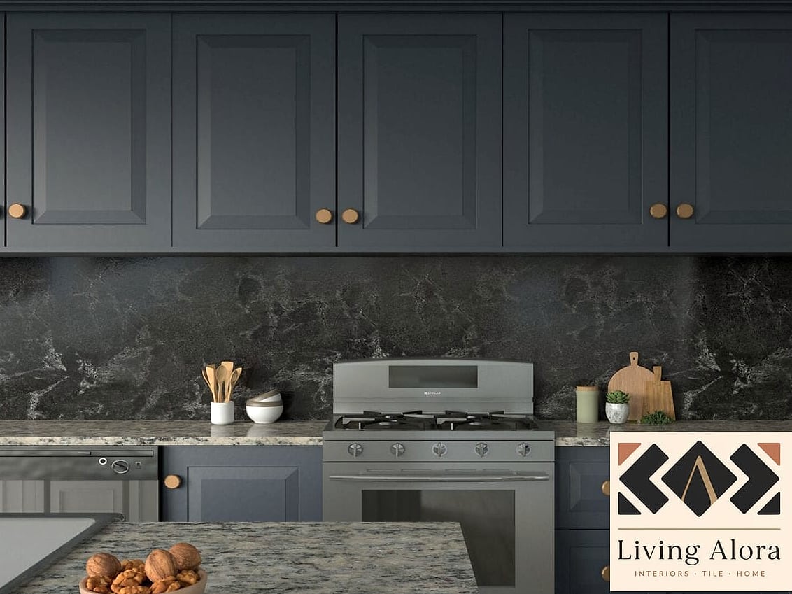 19 Backsplash for Busy Granite Stylish Tile Ideas to Inspire Your Next Renovation 13 Matte Black Subway Tile