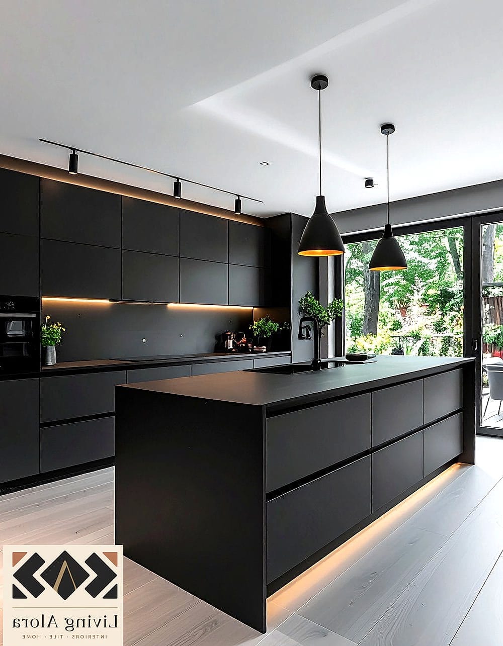 Matte Black Fixtures and Appliances