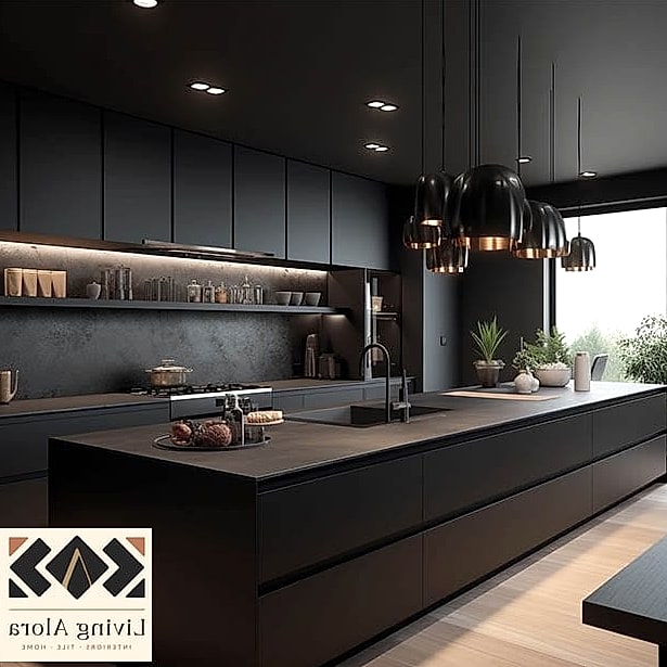 19 Modern Kitchen Ideas Worth Stealing From Interior Designers 6 Matte Black Fixtures