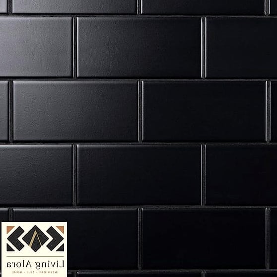 Matte Black Subway Mosaic
