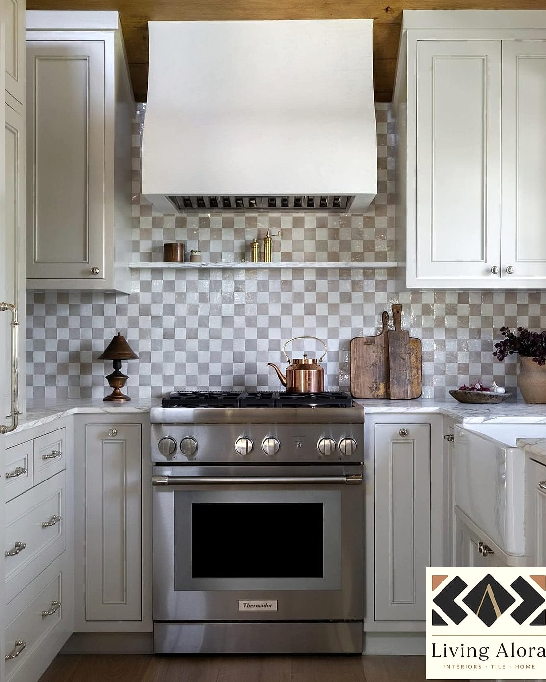 Matte Checkerboard Tile