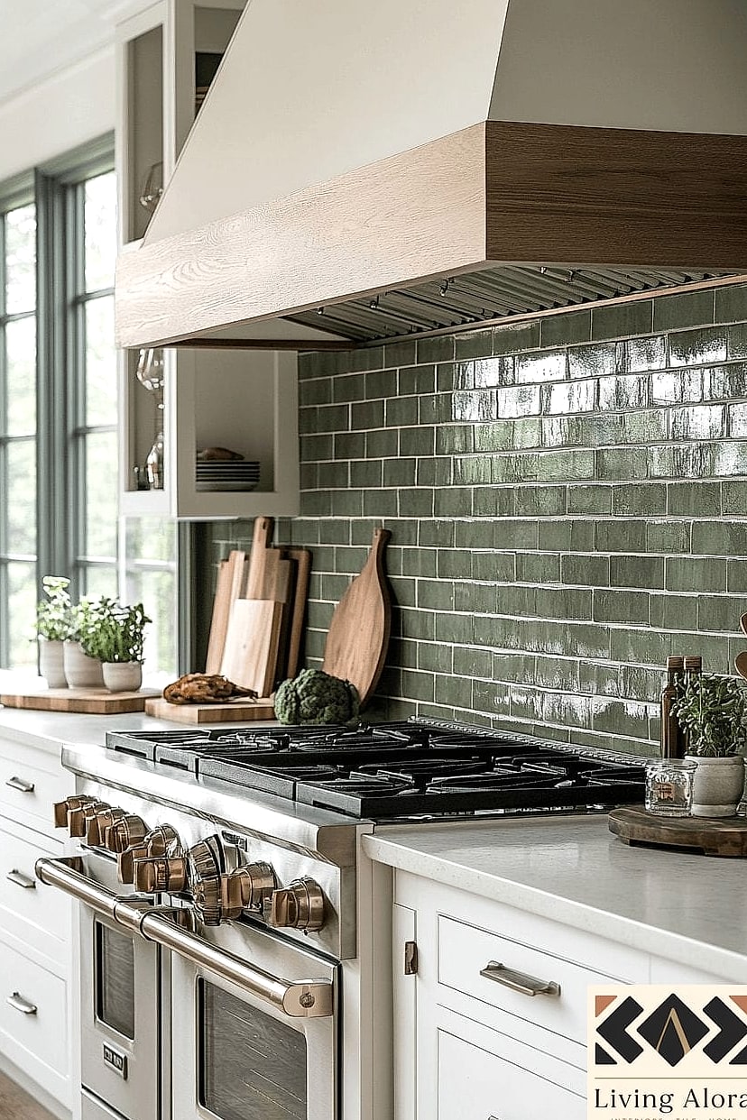 Matte Green Subway Tile