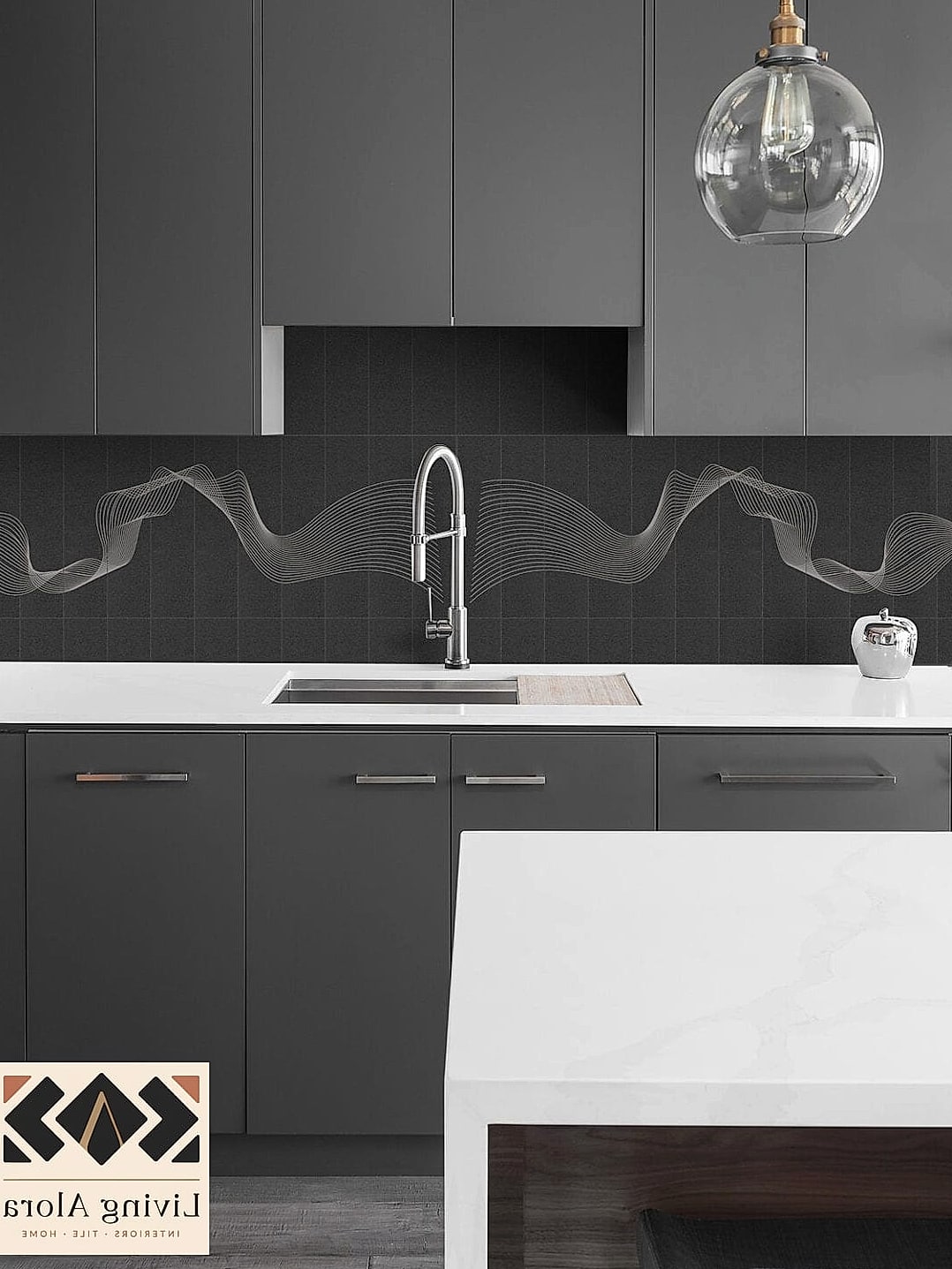 Matte Two-Tone Tile