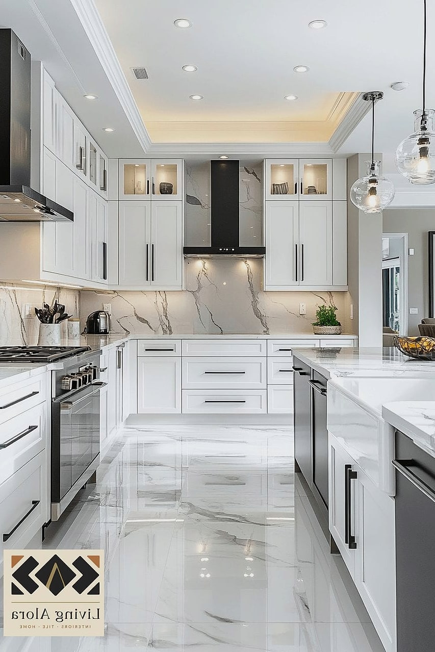 Matte White Cabinets for a Modern Look