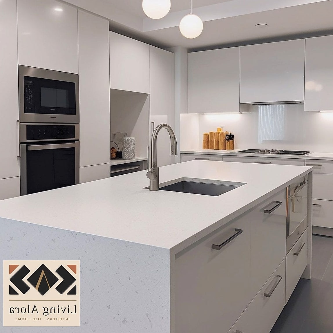 23 Matte White Kitchen Ideas That Are Absolutely Worth It 3 Matte White Quartz Countertops