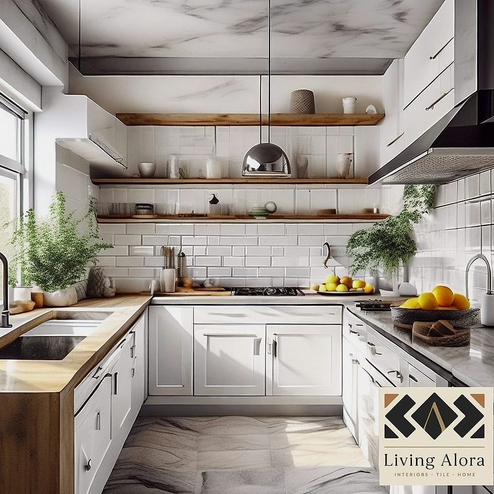 23 Matte White Kitchen Ideas That Are Absolutely Worth It 24 Matte White Kitchen Walls with Textured Plaster Finish