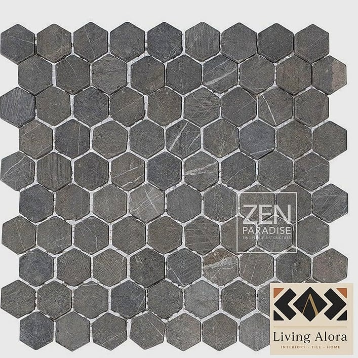 Mini Hexagon Tile for a Retro-Modern Floor