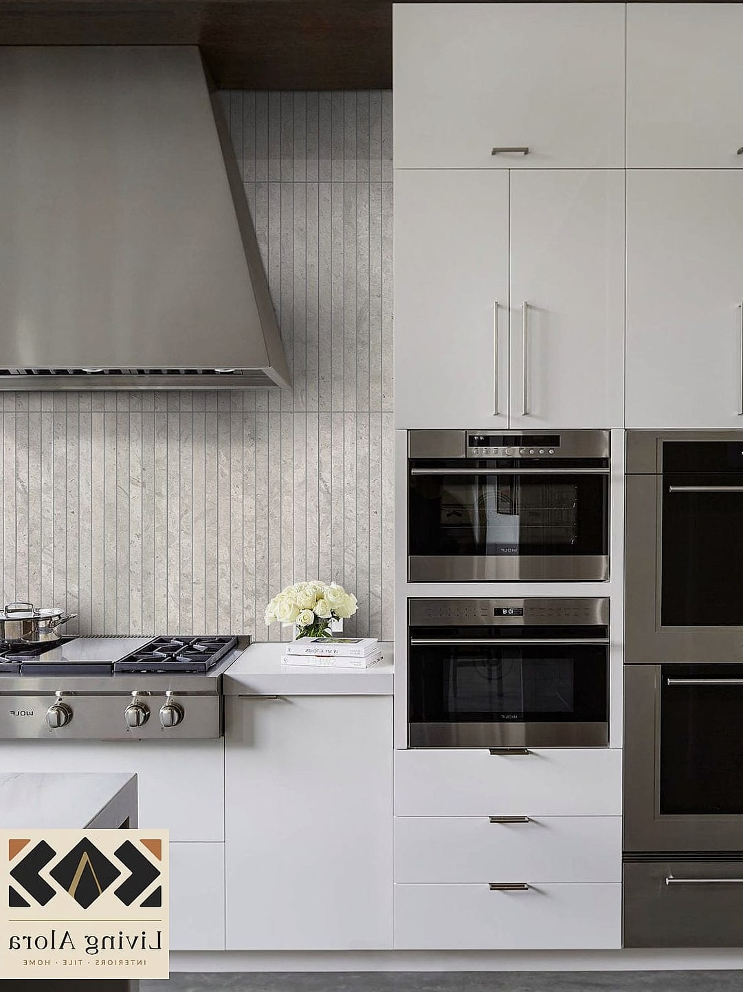 30 Backsplash for Modern Cabinets Ideas to Inspire Your Next Renovation 21 Minimalist Gray Porcelain Tile