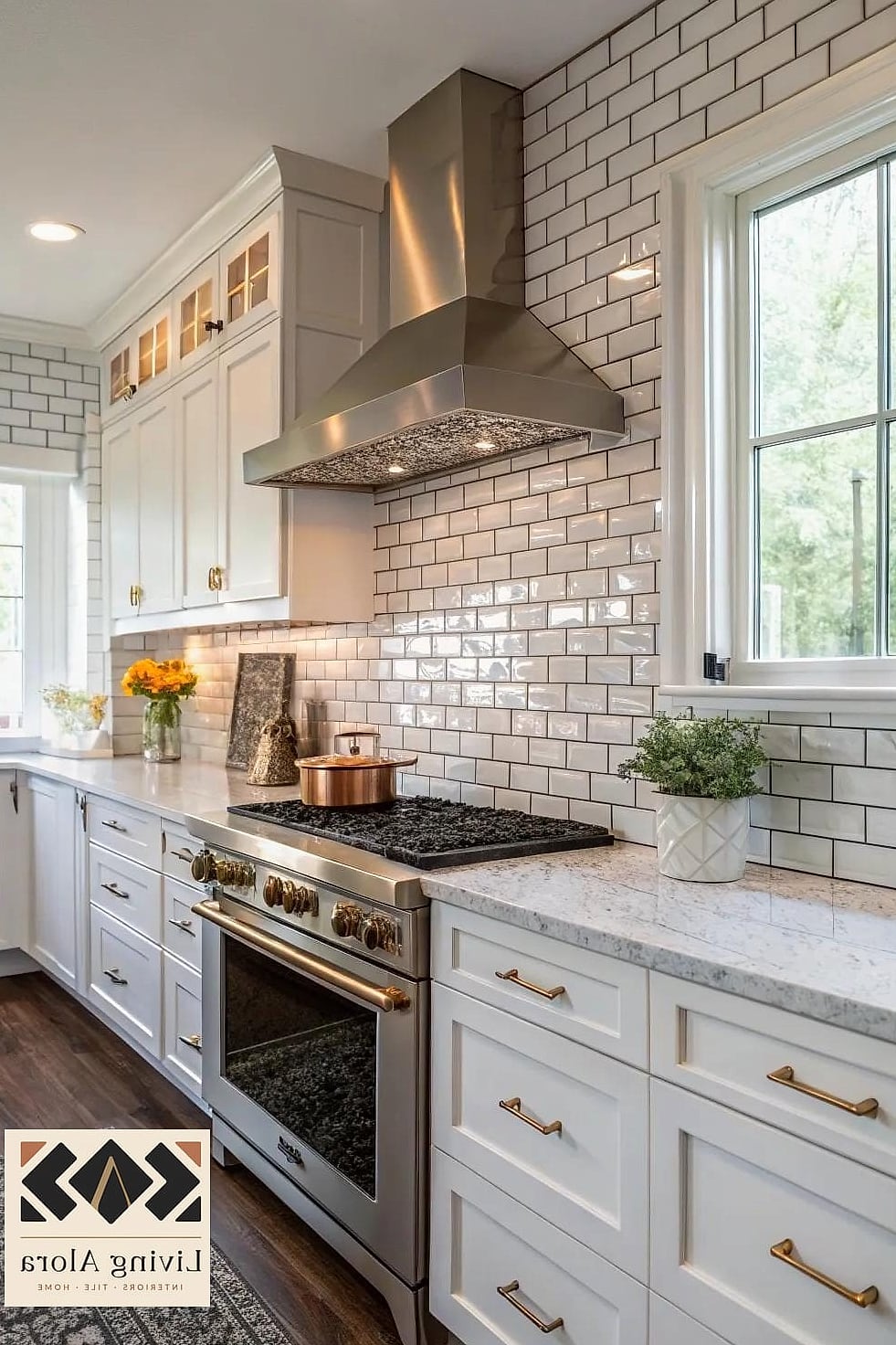 Mixed-Finish Installation Combining Matte and Glossy Tile