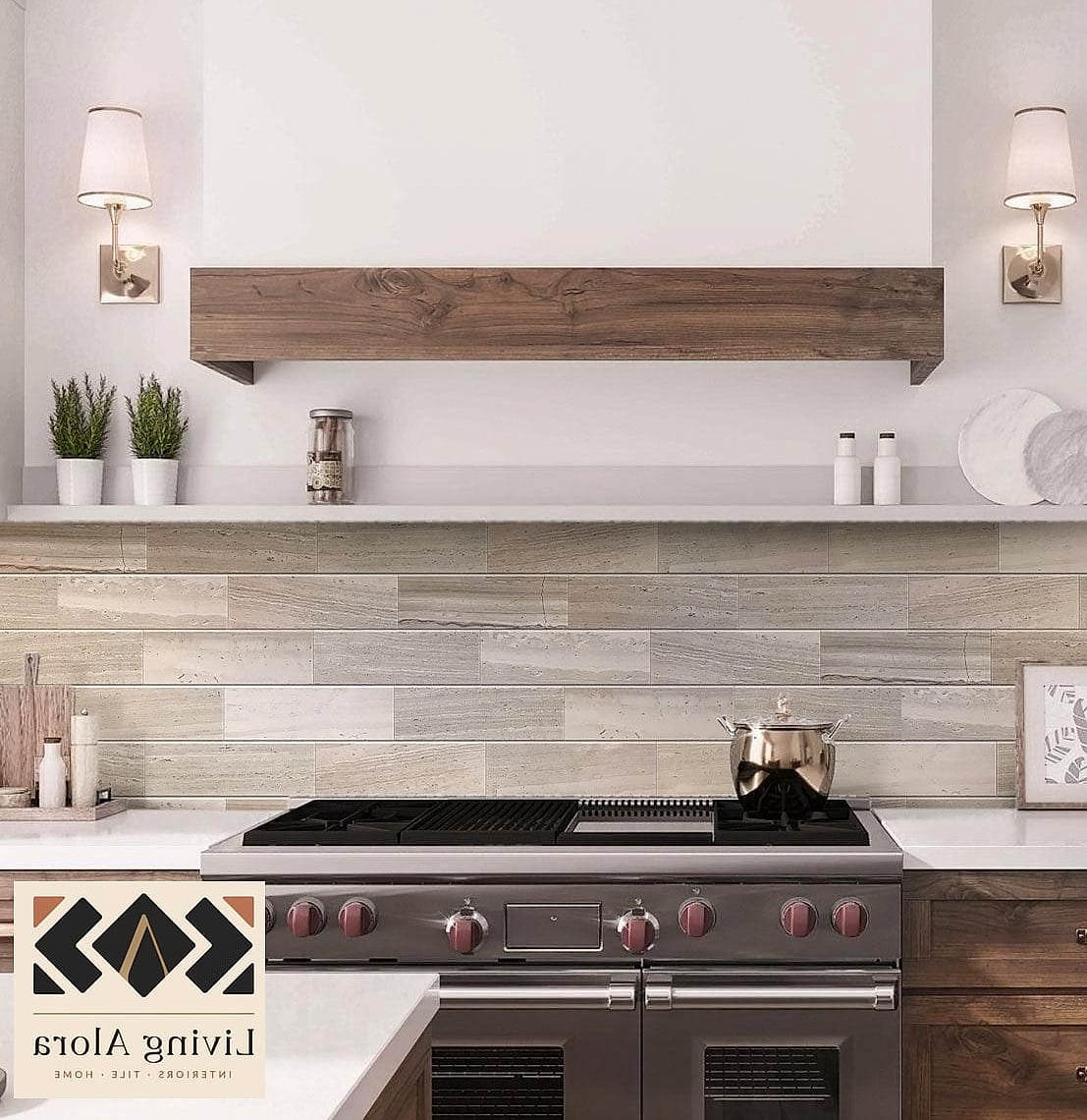 7 Marble Subway Tile Ideas Worth Bookmarking Before You Renovate 6 Mixed Marble and Wood Accent Combo