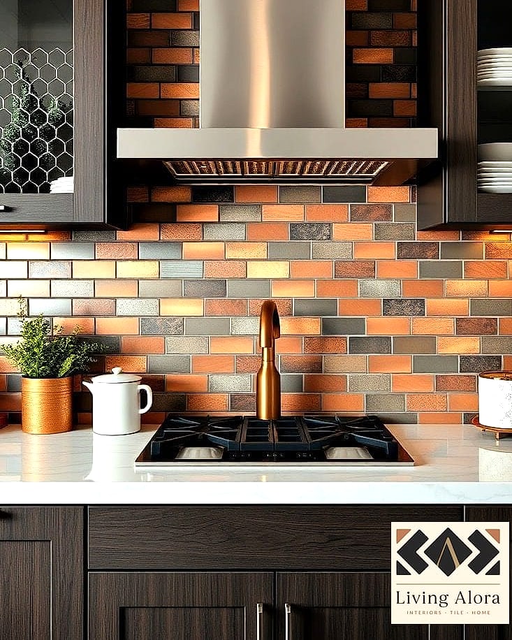 16 Backsplash for Small Kitchen Ideas That Prove This Trend Is Here to Stay 17 Mixed Metal Accents with Simple Tile