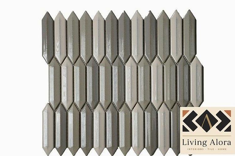 25 Picket Tile Ideas Worth Stealing From Interior Designers 11 Mixed Metallic Grout Lines