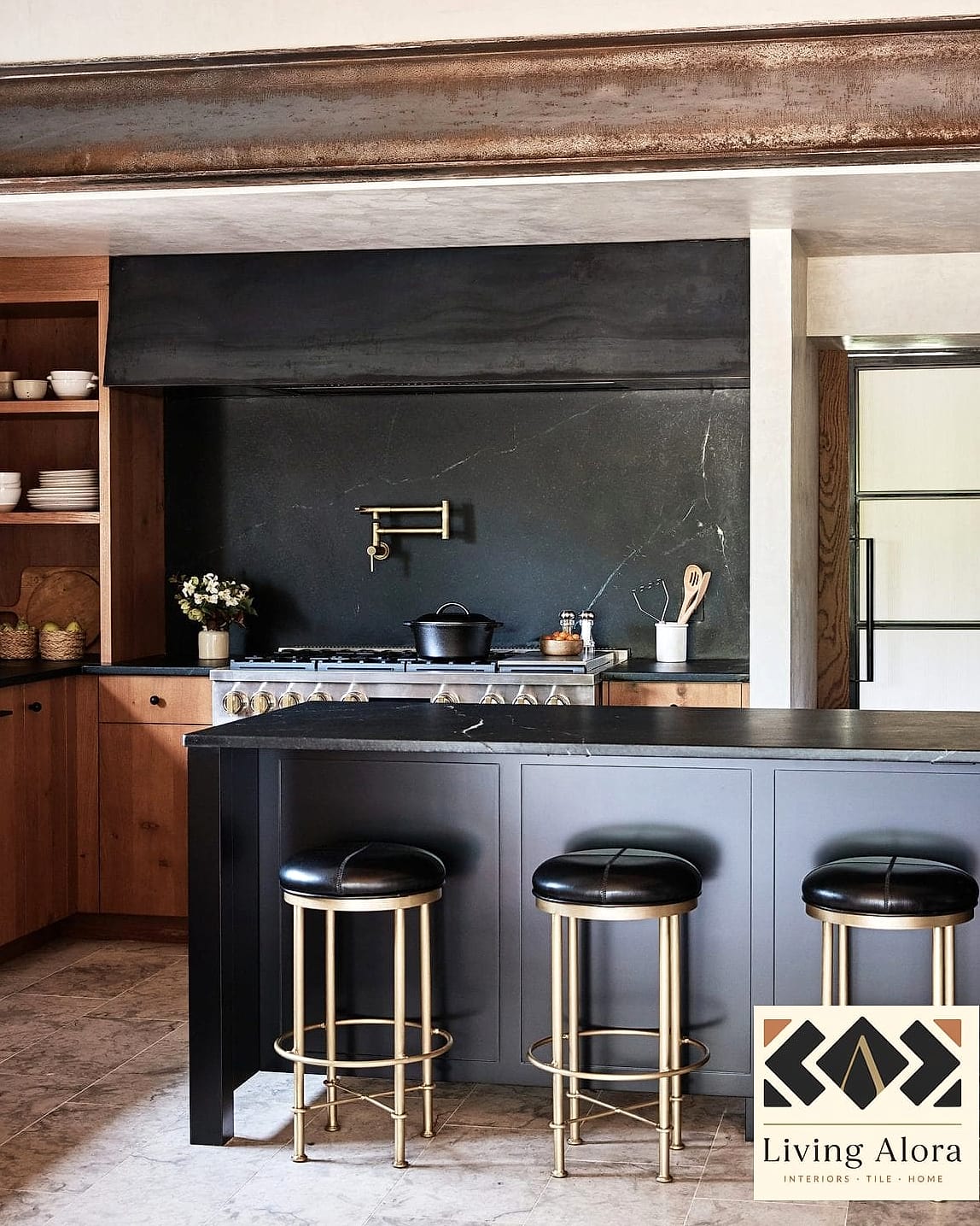 Moody Cabinets in Deep Charcoal or Black