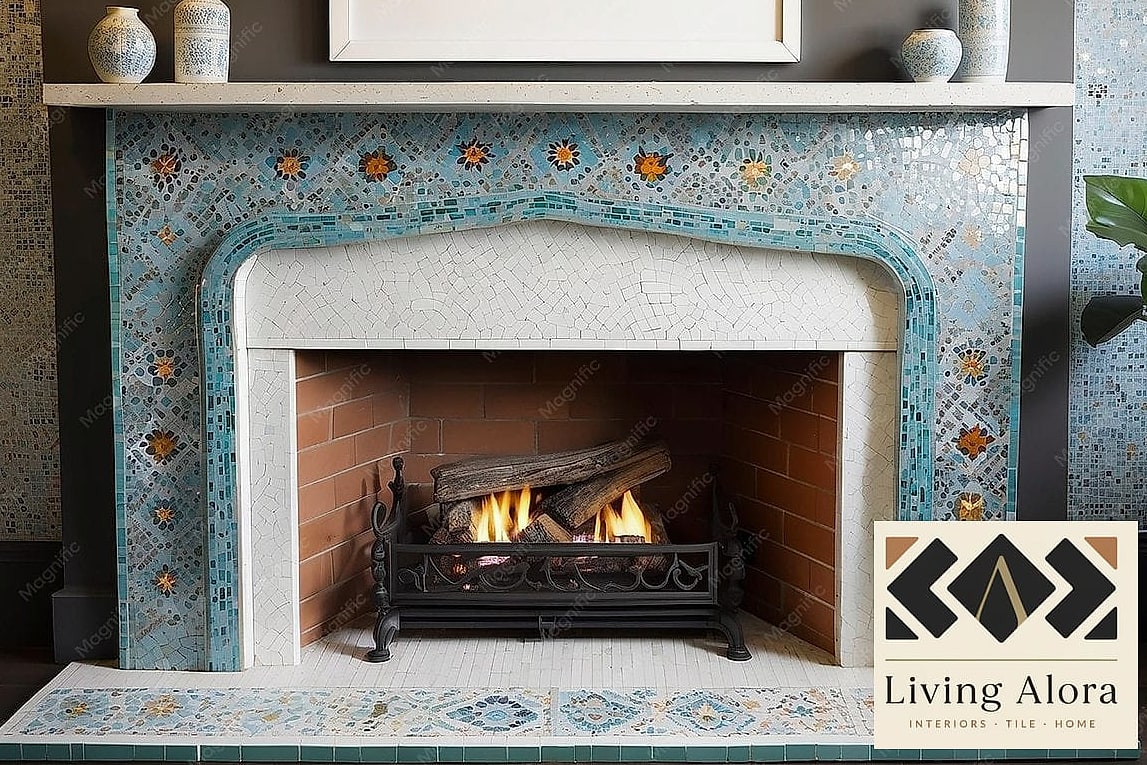 17 Moroccan Tile Ideas for Every Home Style and Budget 10 Moroccan Tile Fireplace Surround