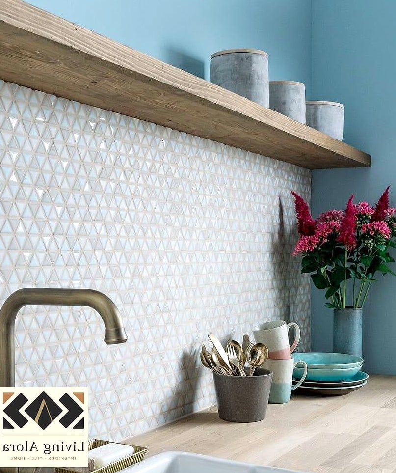 25 Backsplash Ideas for Small Kitchen Ideas to Inspire Your Next Renovation 7 Mosaic Tile Accent Strip