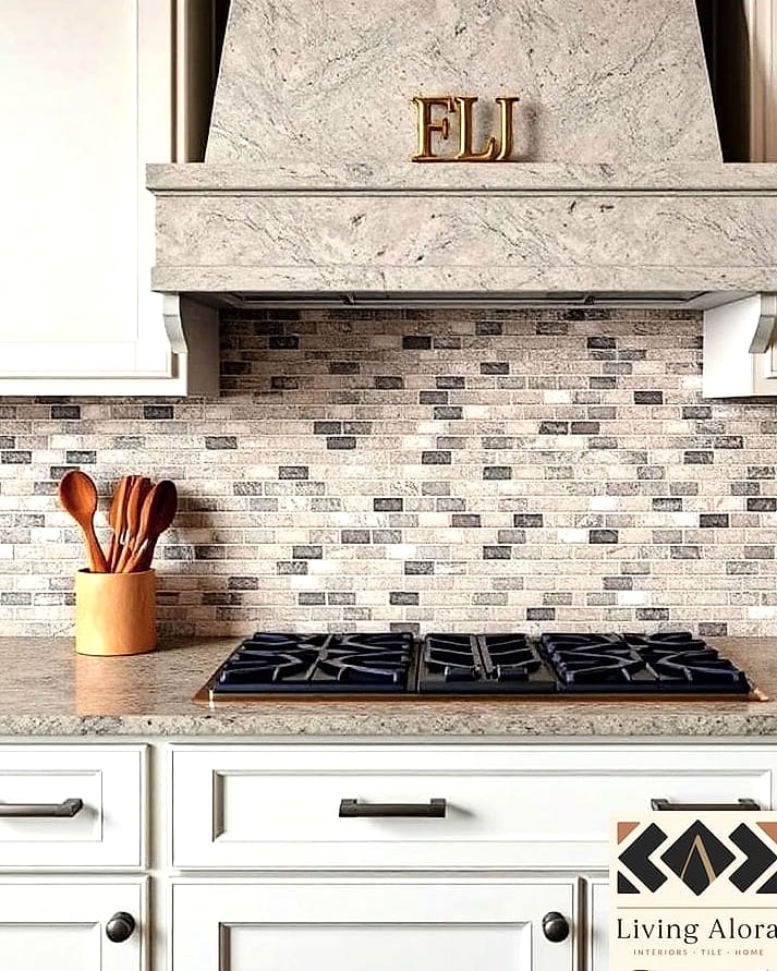 25 Backsplash Ideas for Small Kitchen Ideas to Inspire Your Next Renovation 19 Natural Stone Mosaic