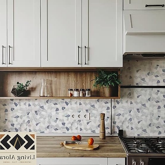 16 Backsplash for White Cabinets Ideas That Look Expensive But Aren't 17 Natural Stone Pebble Tile in Neutral Tones