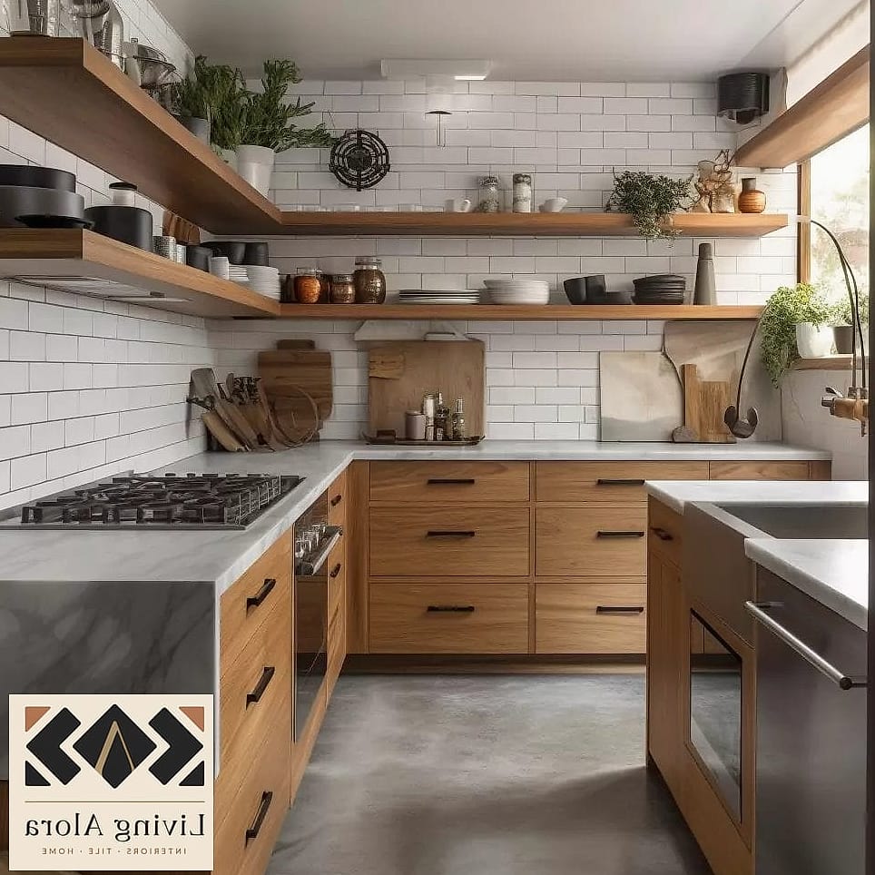 19 Modern Kitchen Ideas Worth Stealing From Interior Designers 4 Open Shelving with Curated Styling
