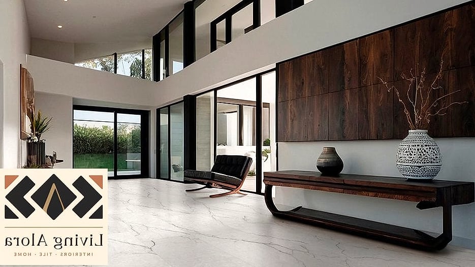 Oversized Porcelain Slabs on Shower Walls