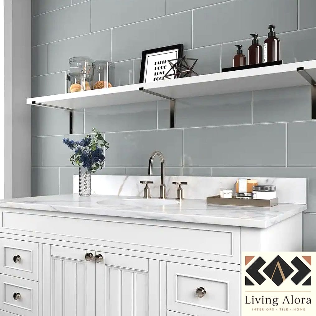 22 Glossy Subway Tile Ideas That Will Transform Your Space 9 Oversized Subway Tile