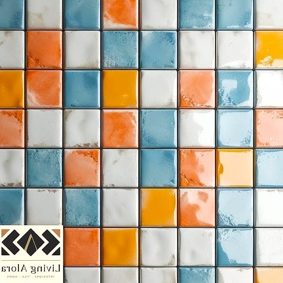 25 Square Mosaic Tile Ideas Perfect for Any Budget 19 Pastel Ombre Mosaic Wall