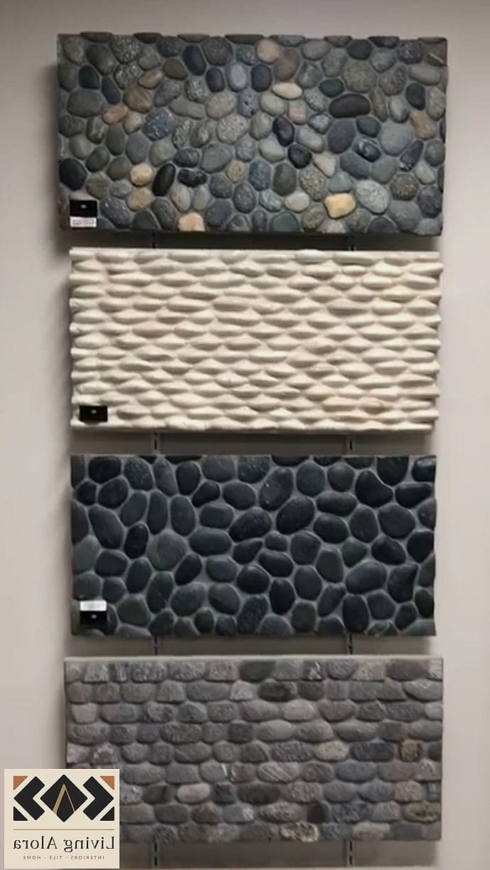 7 Textured Tile Ideas to Show Your Contractor 5 Pebble and River Stone Tile