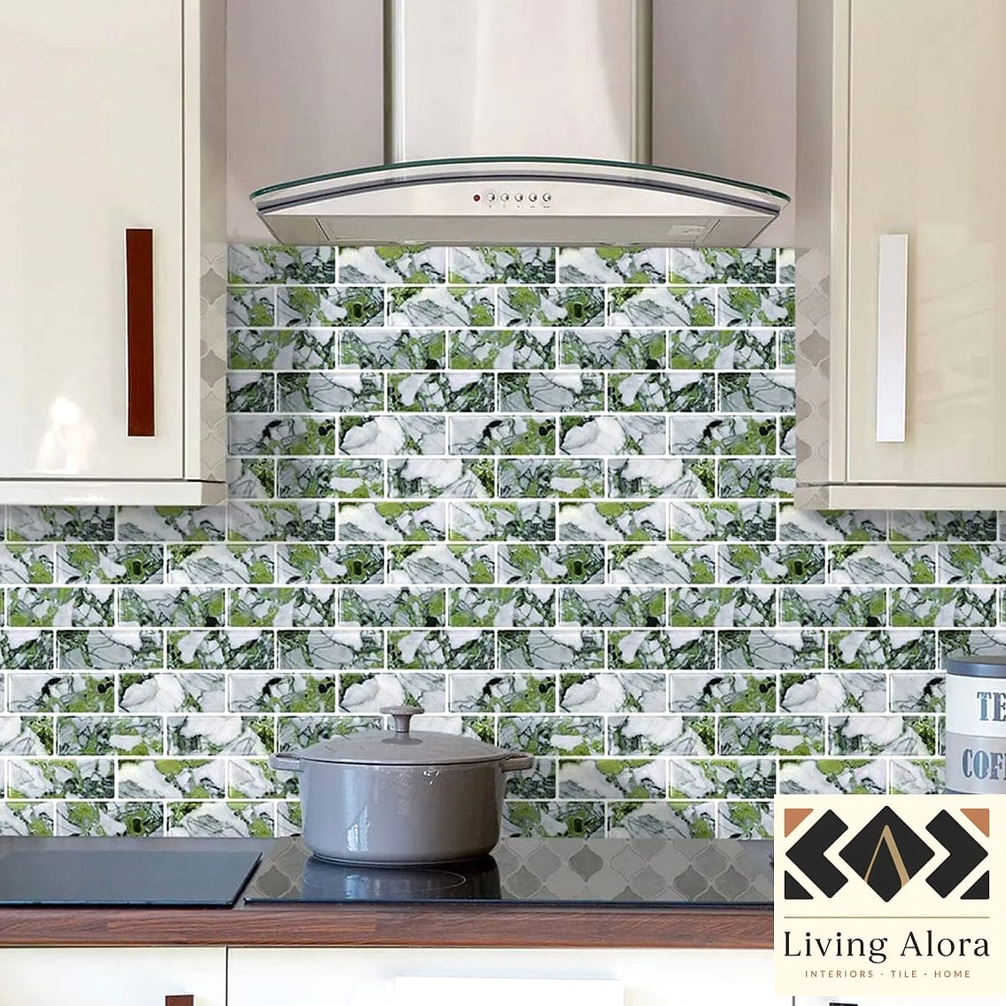27 Modern Backsplash Ideas That Will Transform Your Space 24 Peel-and-Stick Tile