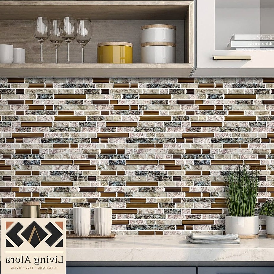 17 Modern Mosaic Tile Ideas That Work in Any Size Home 18 Peel-and-Stick Mosaic for Renters
