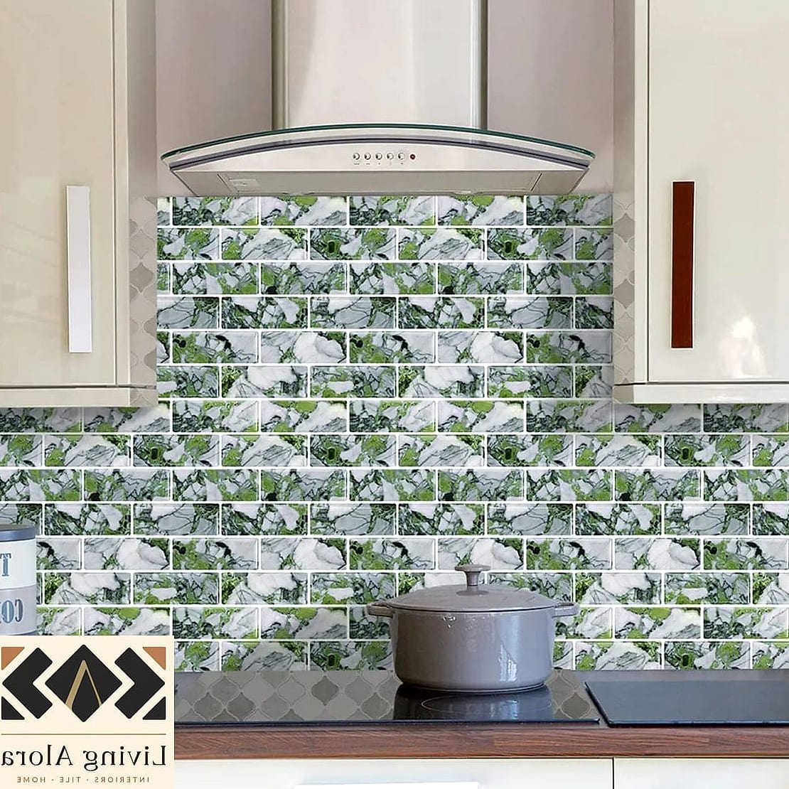 20 Modern Backsplash Ideas That Maximize Style and Function 15 Peel-and-Stick Tile for Renters