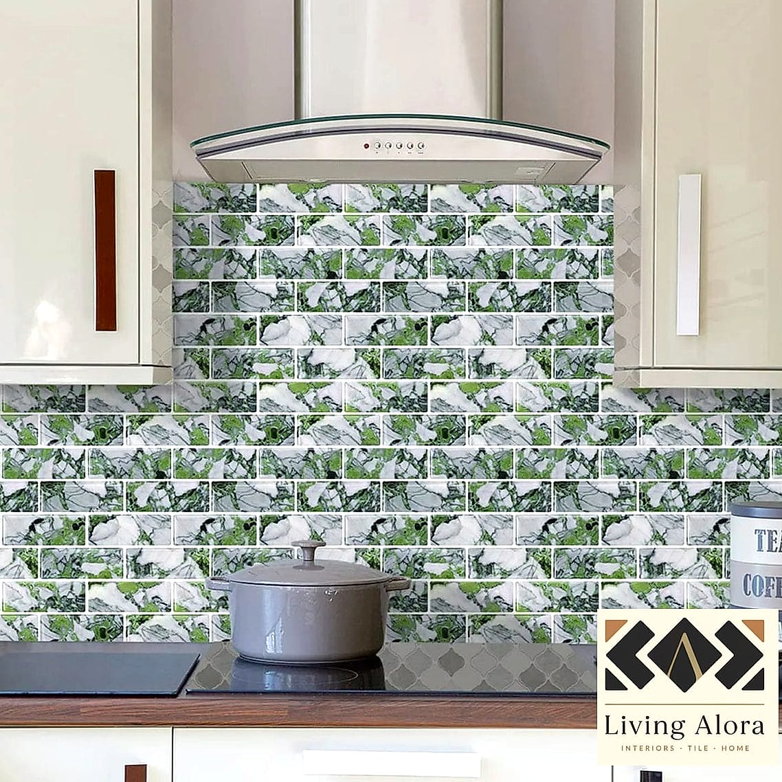 10 Kitchen Backsplash Ideas That Look Expensive But Aren't 3 Peel-and-Stick Zellige-Look Tile