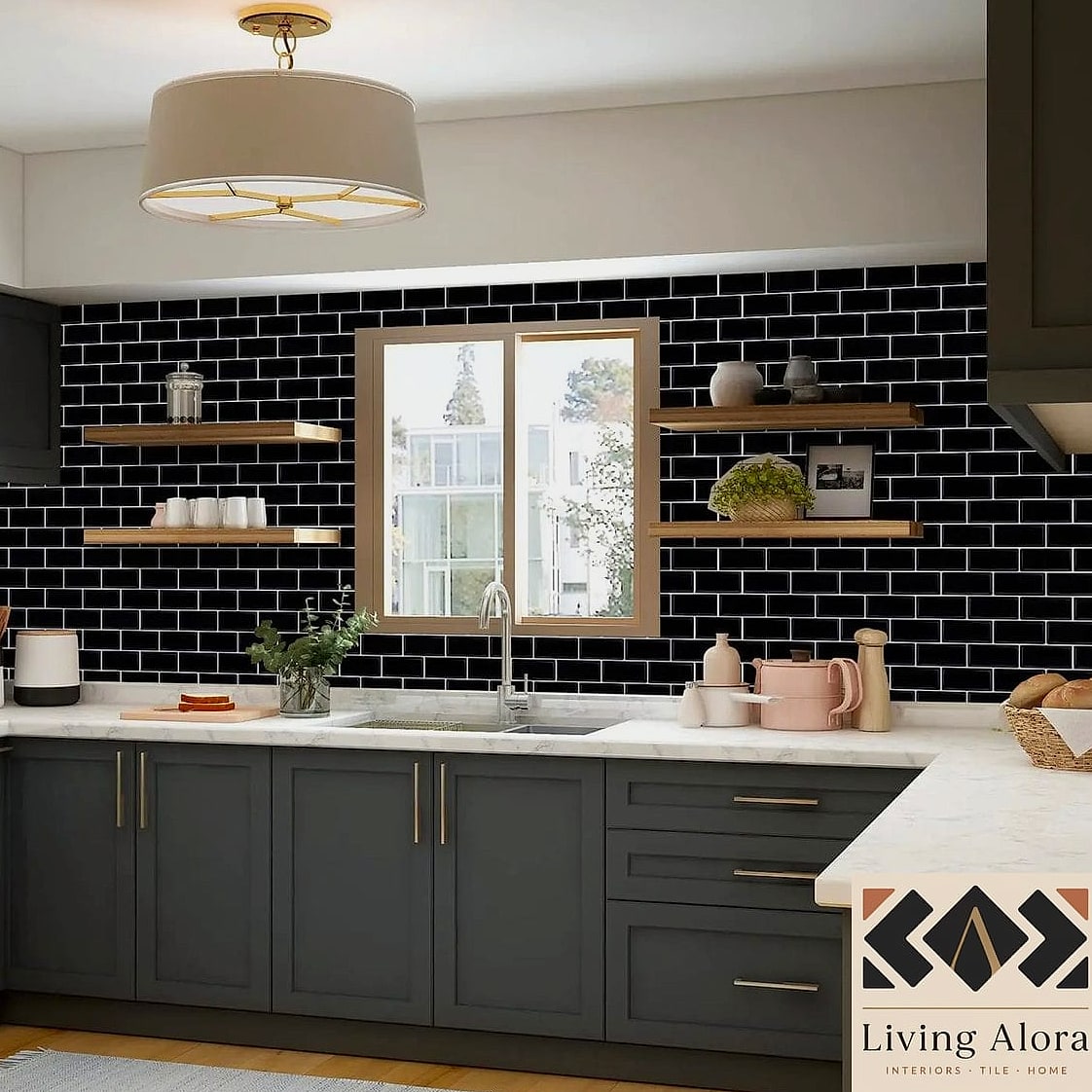 15 Backsplash for Dark Cabinets Ideas Worth Stealing From Interior Designers 16 Peel-and-Stick Tile for a Budget-Friendly Refresh