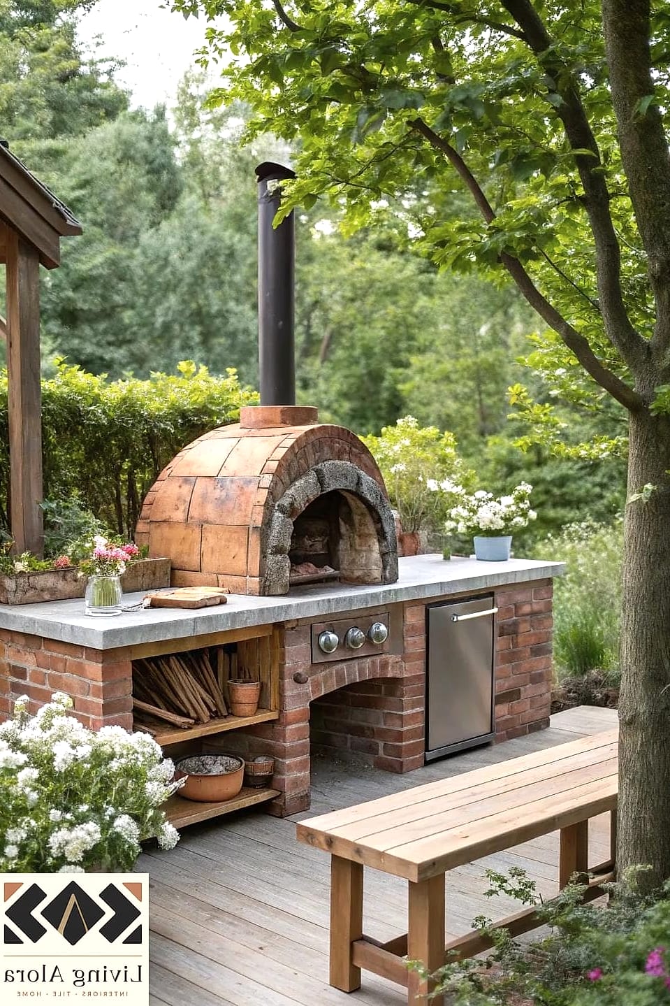 A Pizza Oven as the Star of the Show