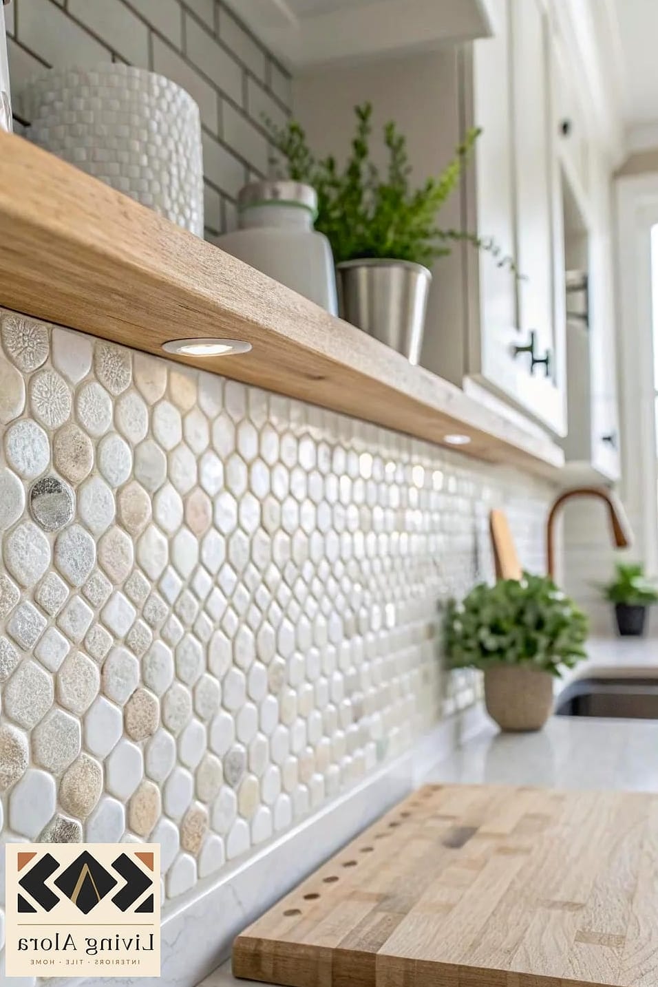 9 Backsplash for White Kitchens 2 Ideas Perfect for Any Budget 6 Playful Mosaic Tile Accent