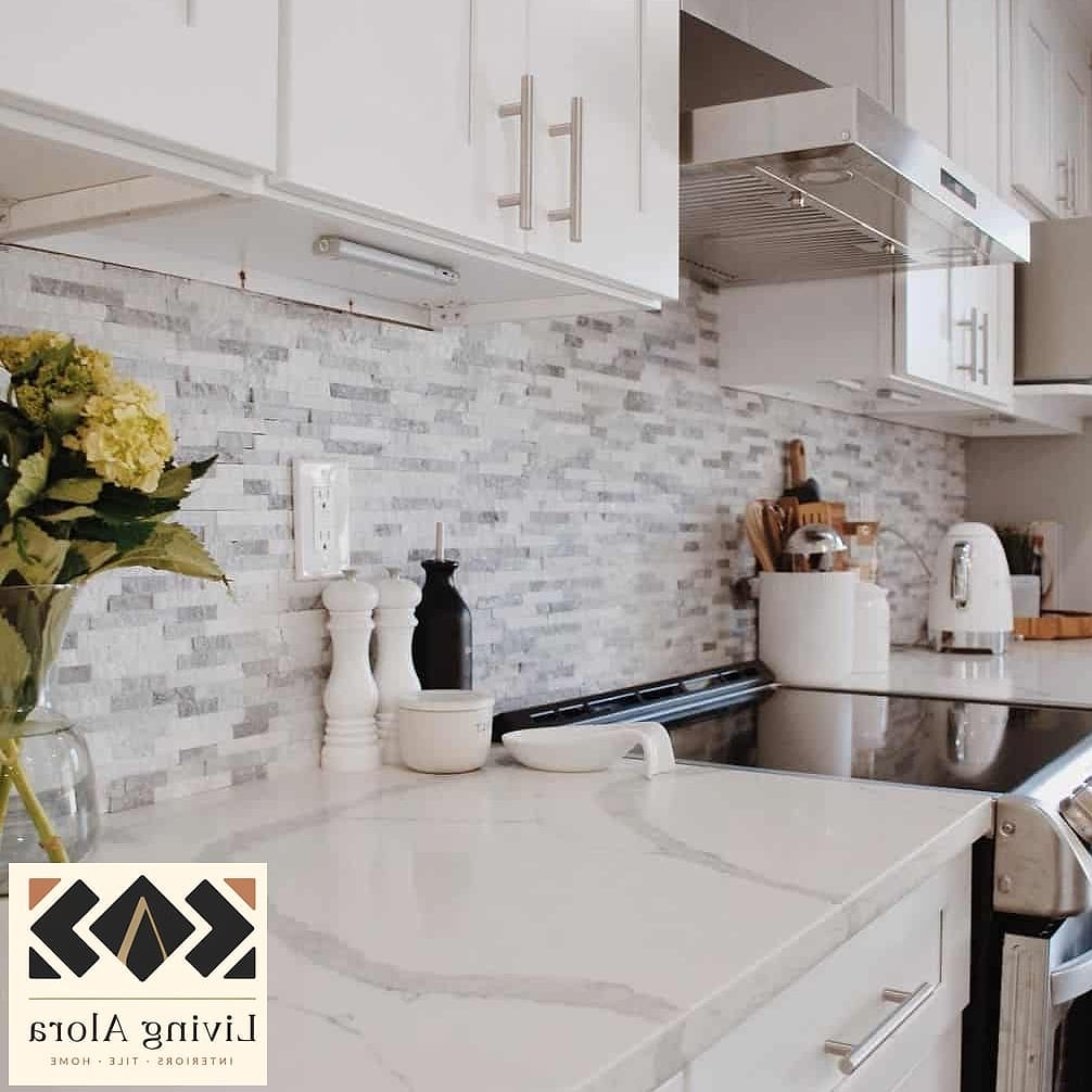 Quartz Backsplash to Match Countertops