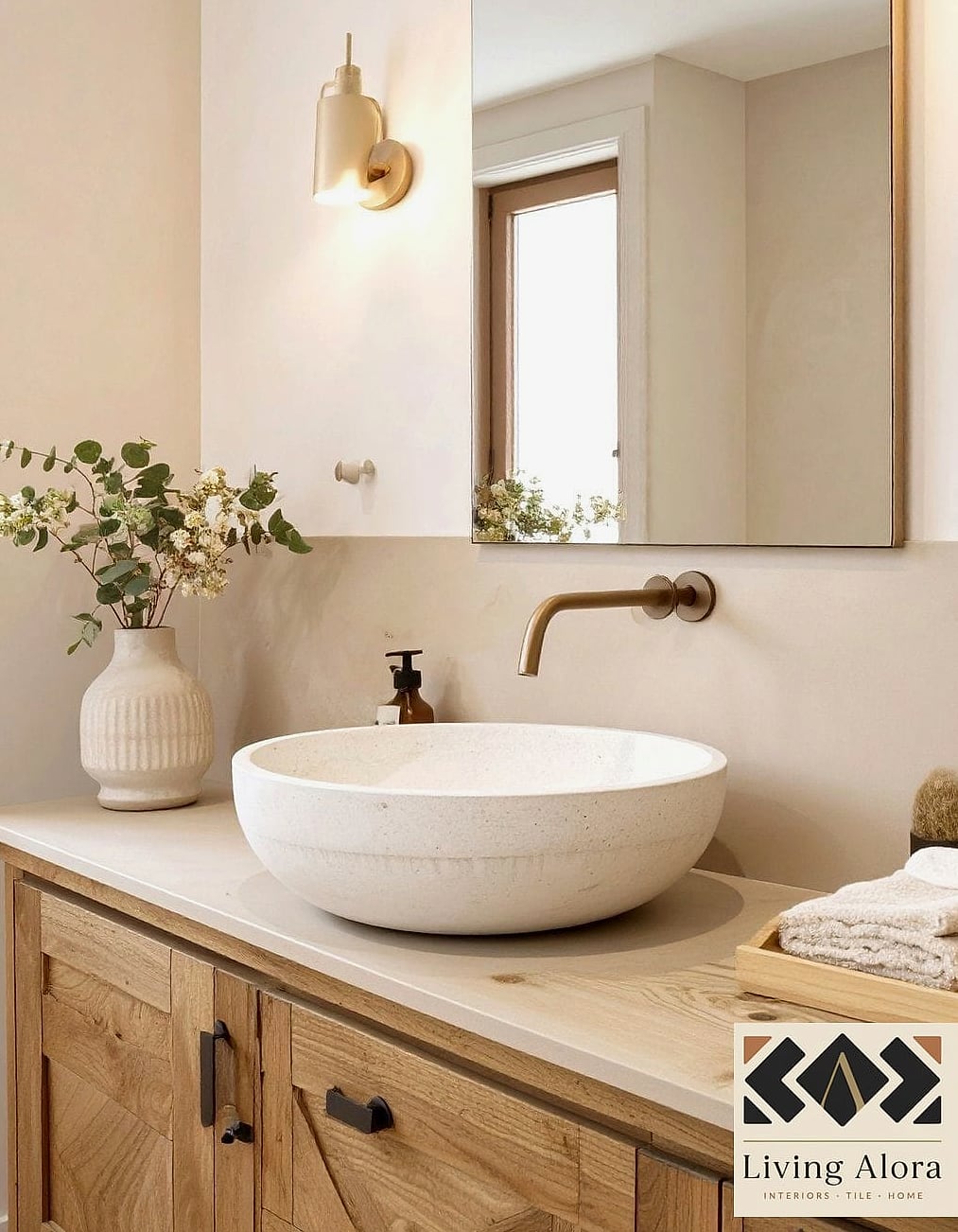 11 Bathroom Backsplash Ideas You Haven't Seen Before 2 Raw Plaster and Limewash Backsplash