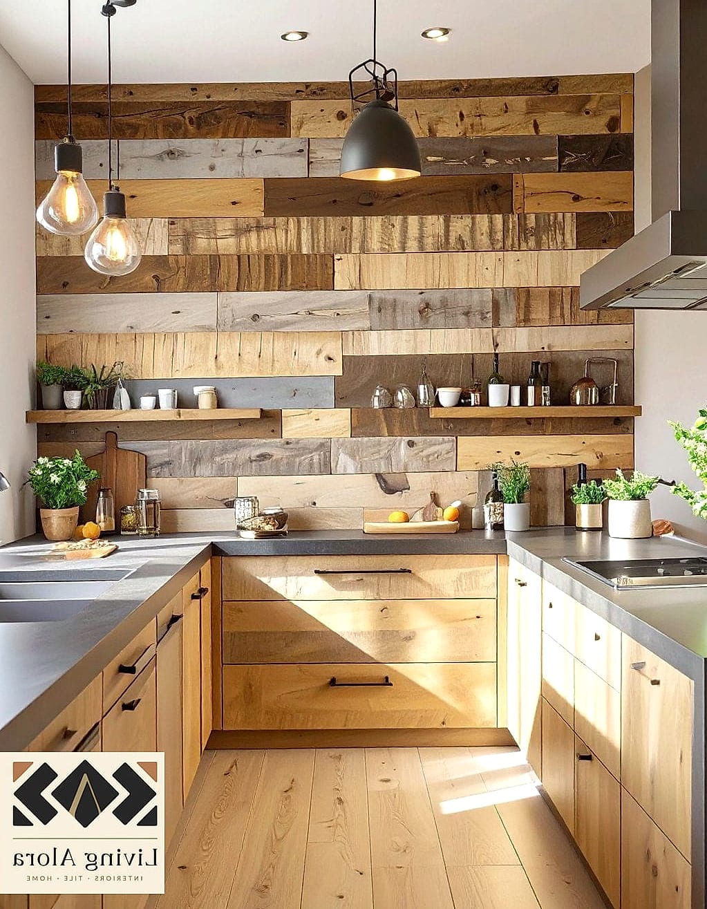 Reclaimed Wood-Look Tile Accent
