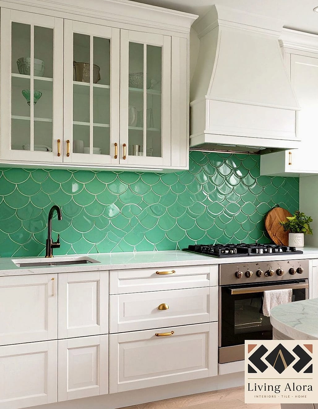 20 Backsplash Tile Ideas We Can't Stop Pinning 15 Scalloped or Fish Scale Tile