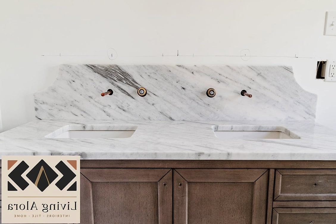 Scalloped Marble Tile
