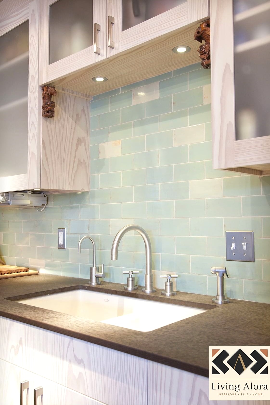 13 Glass Subway Tile Ideas We Can't Stop Pinning 3 Sea Glass Green Tile for a Coastal Bathroom