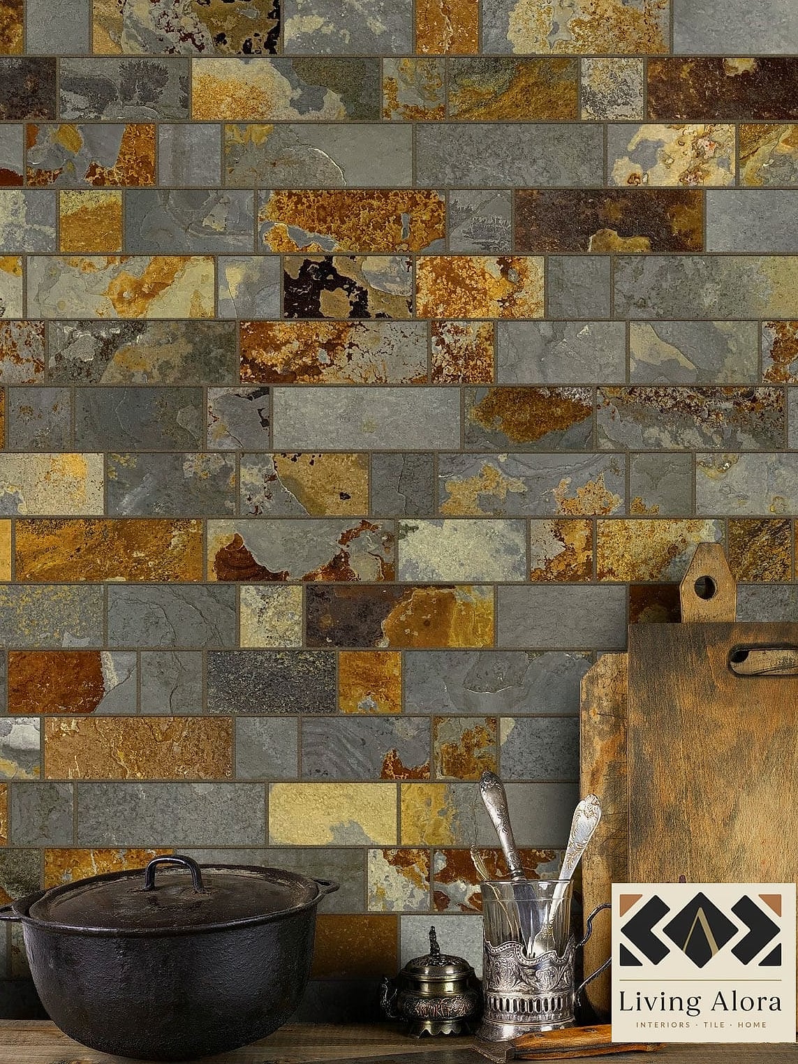 30 Heat Resistant Kitchen Ideas That Prove This Trend Is Here to Stay 23 Slate Tile Backsplash