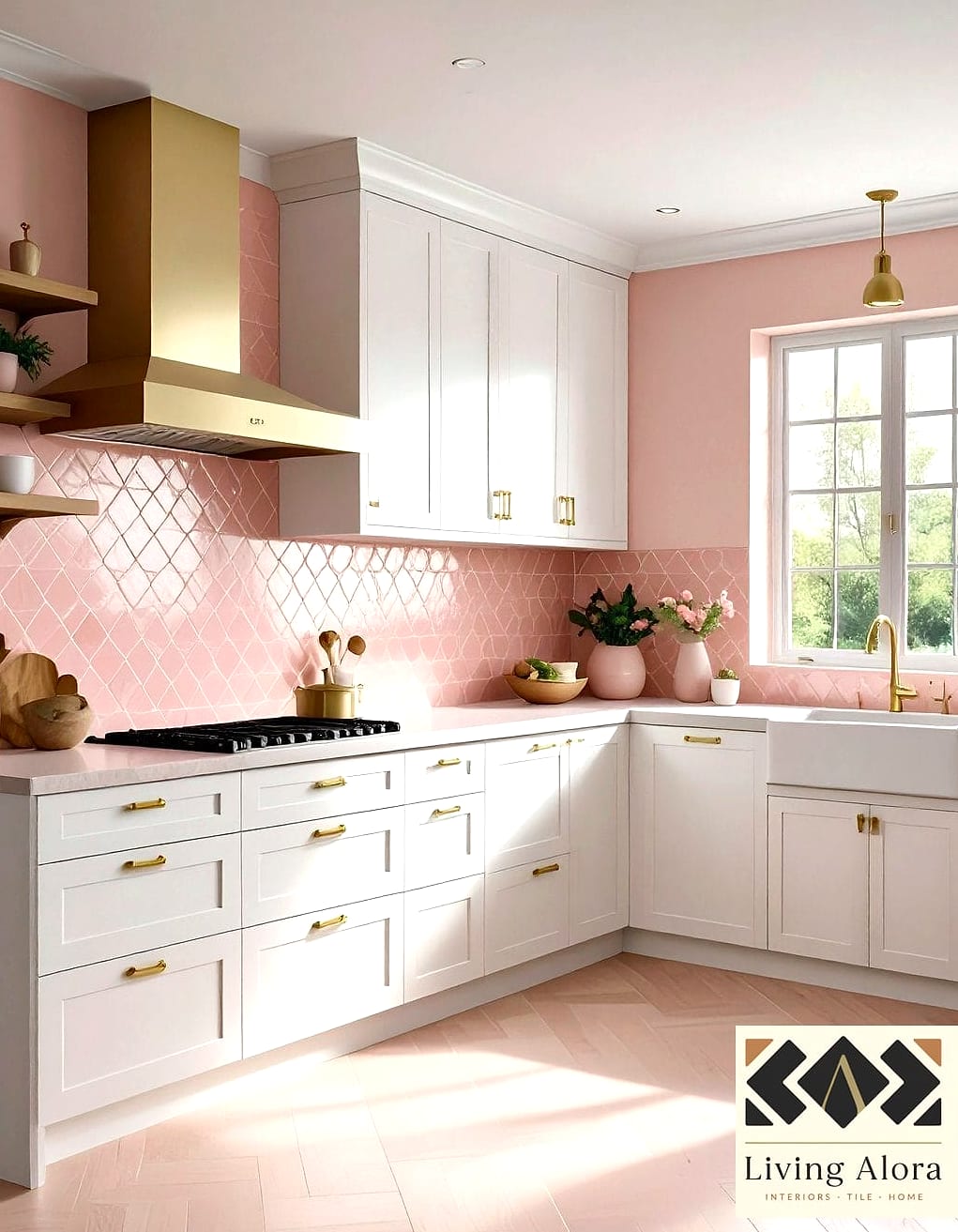 22 Modern Backsplash Ideas Perfect for Any Budget 23 Soft Pink or Blush Tile