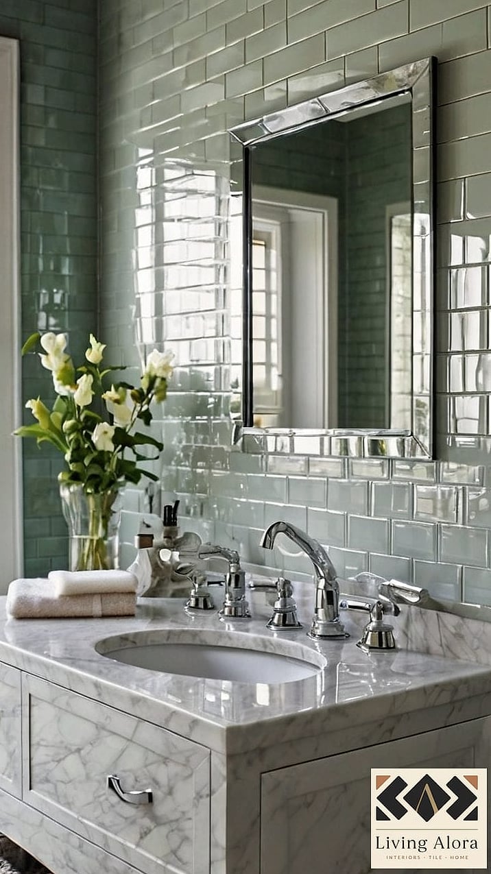 22 Glossy Subway Tile Ideas That Will Transform Your Space 5 Soft Sage Green Subway Tile